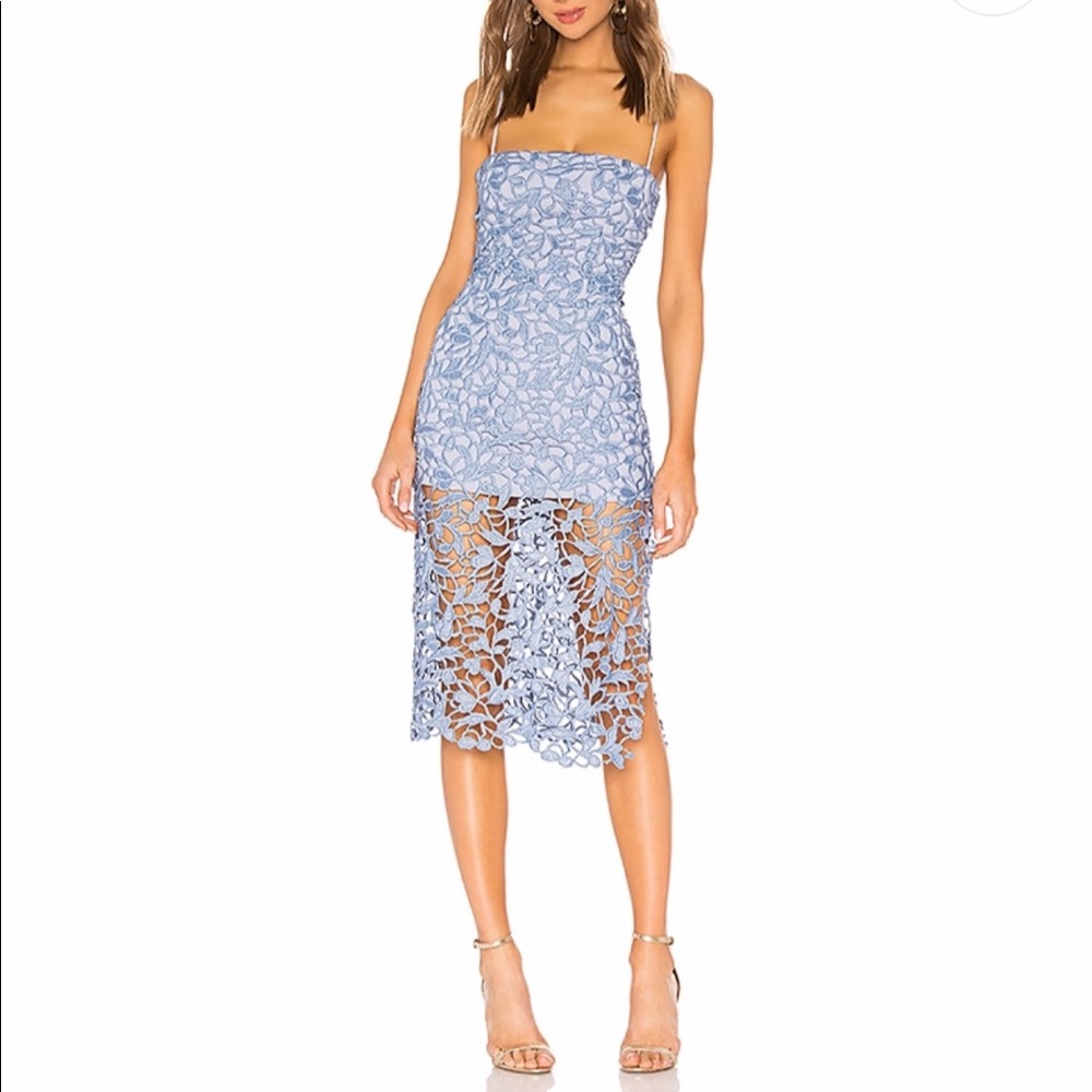 Fallon mini dress in light blue. NBD x revolve.